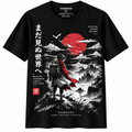 Classic Unisex T-Shirt Anime Explorer Red Sun Graphic