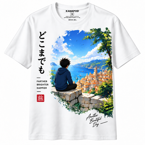 Classic Unisex T-Shirt Anime Scenery Graphic Tee