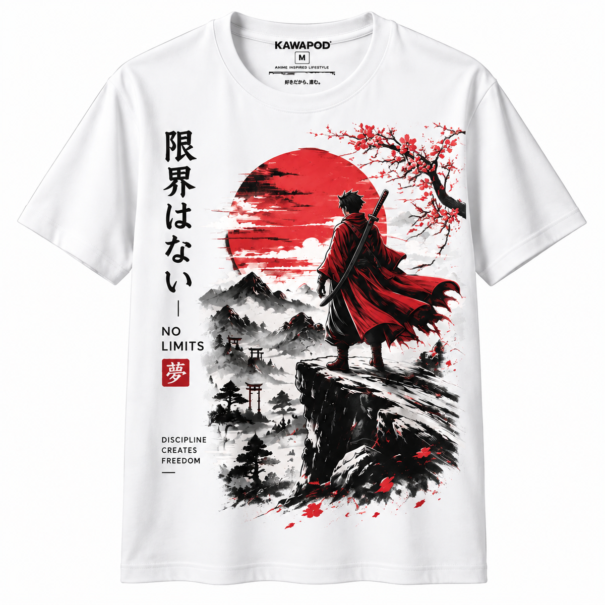 Classic Unisex T-Shirt Samurai No Limits Graphic
